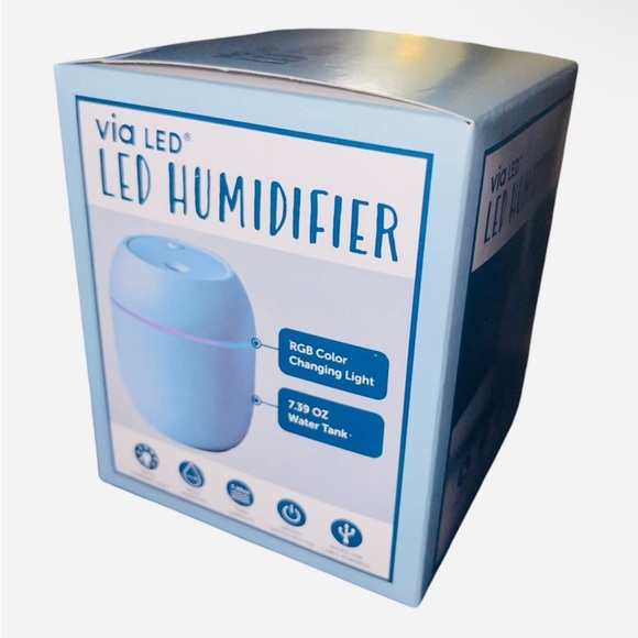 Mini LED Humidifier (Blue) - Picture 2 of 3